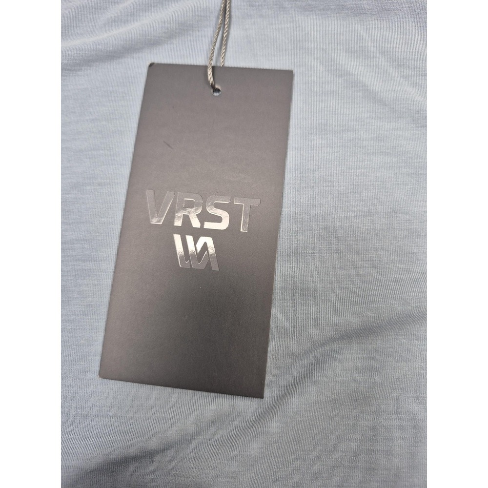 VRST Icon Tee Shirt Mens Large Muted Denim Blue Short Sleeve Performance Tee - Picture 5 of 12